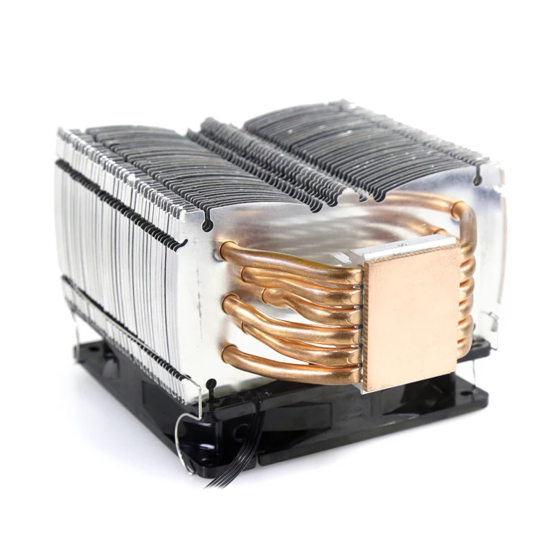 12V PC Computer Case CPU Cooler 6 Copper Pipes Aluminum Heatsink Cooler Fan