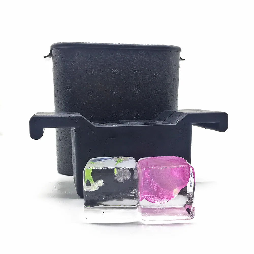 BPA Free Silicone Crystal Clear Ice Cube Mold, Double Crystal Clear Ice Cube Mold