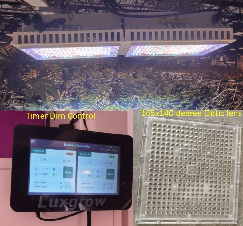 luxgrow top lighting indoor Greenhouse LED Grow Light 800w 1200w OSRAM chip 100-277V for growing medical plant