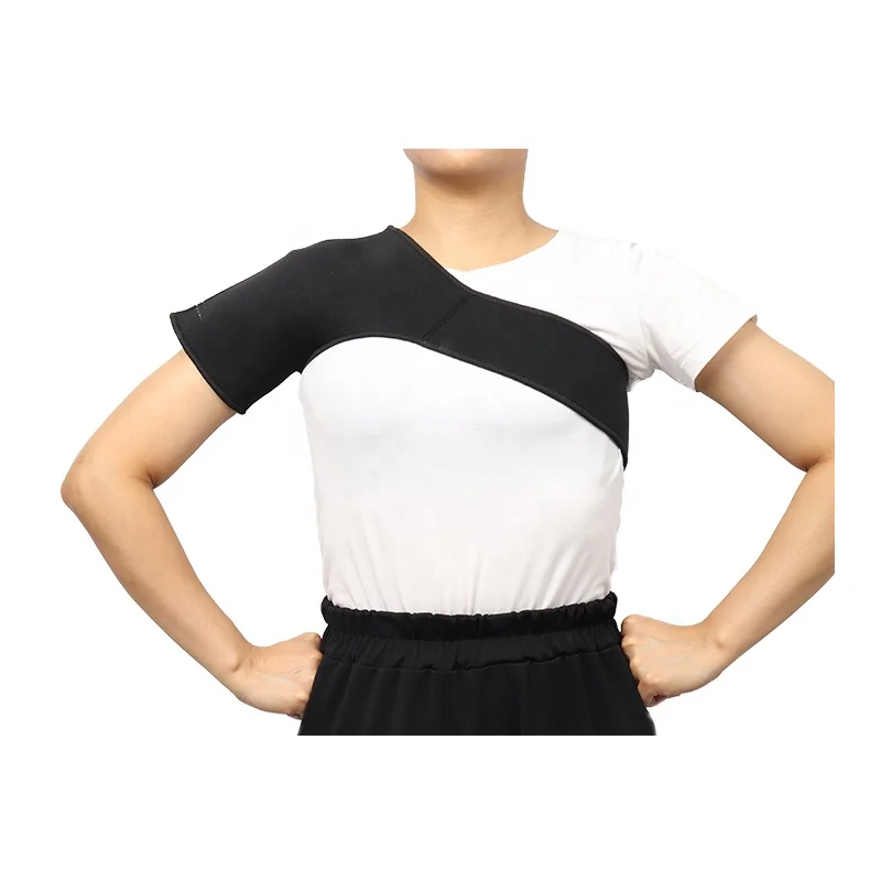 Amazon hot sale compression breathable shoulder posture support single shoulder sleeve guard neoprene back braces