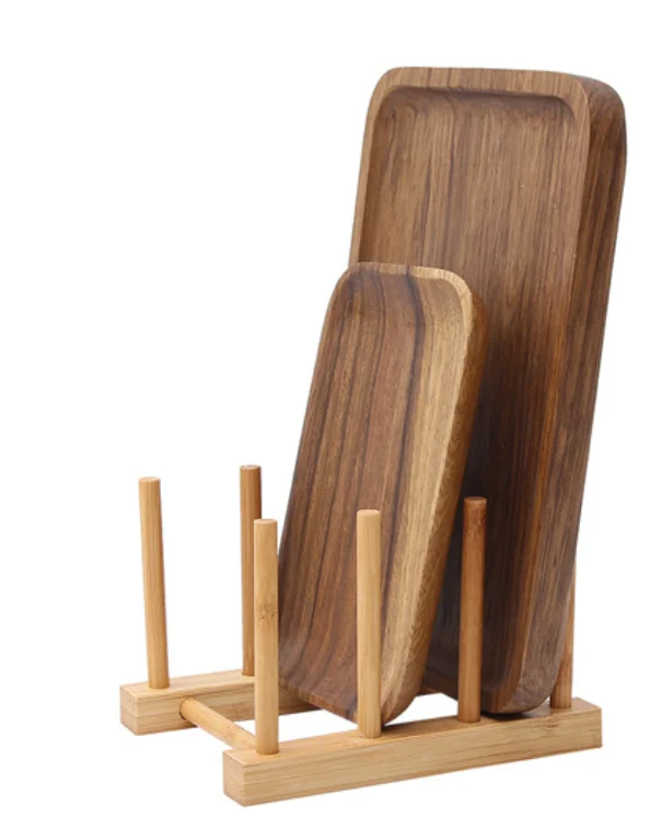 XEENEW hot selling bamboo wooden cutting board holder for kitchen