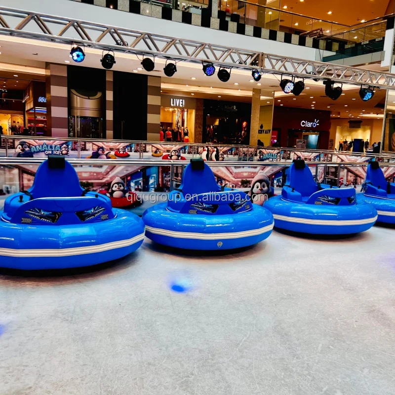 The newest cool design round ufo inflatable ice bumper car for adult and kids