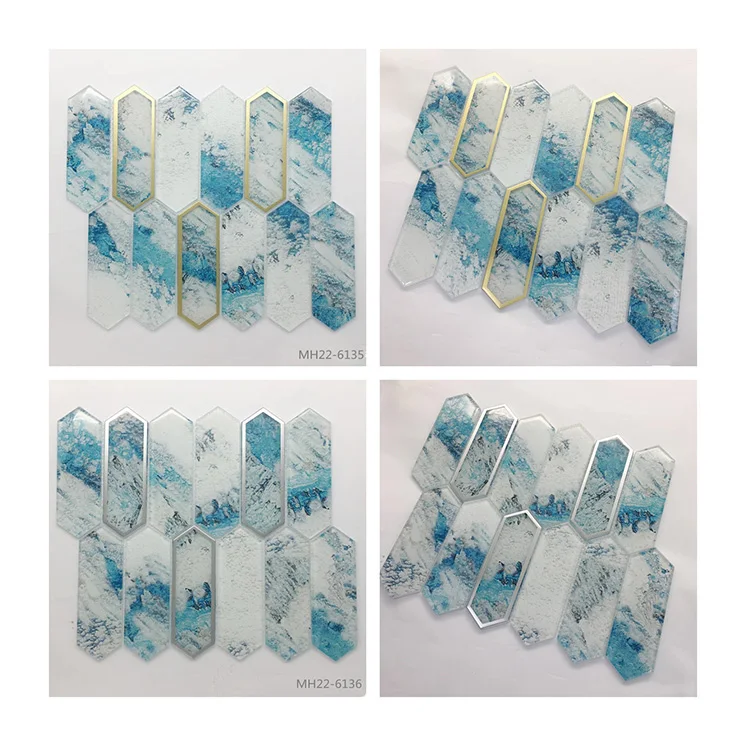Creative Leisure Glow for Swimming Pool Wall Painting Decorative Mosaic Glass Tile