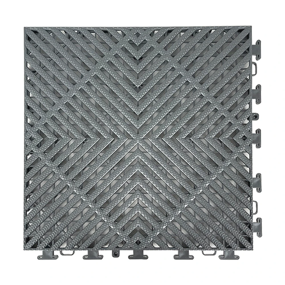 Hot Selling Customized Color Non-Slip PP Interlocking Tile Matting Floor Mat for Washroom 4S shop