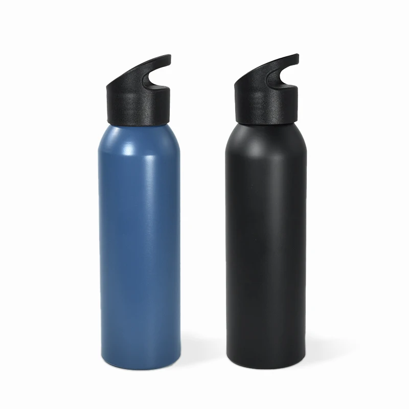 650ml American straight aluminum bottle outdoor sports flask