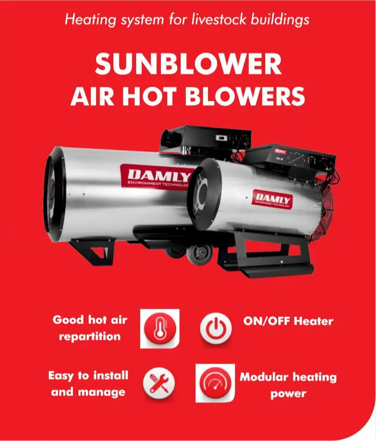 
DAMLY High Efficient Automatic Control tubular gas poultry heater for chicken 