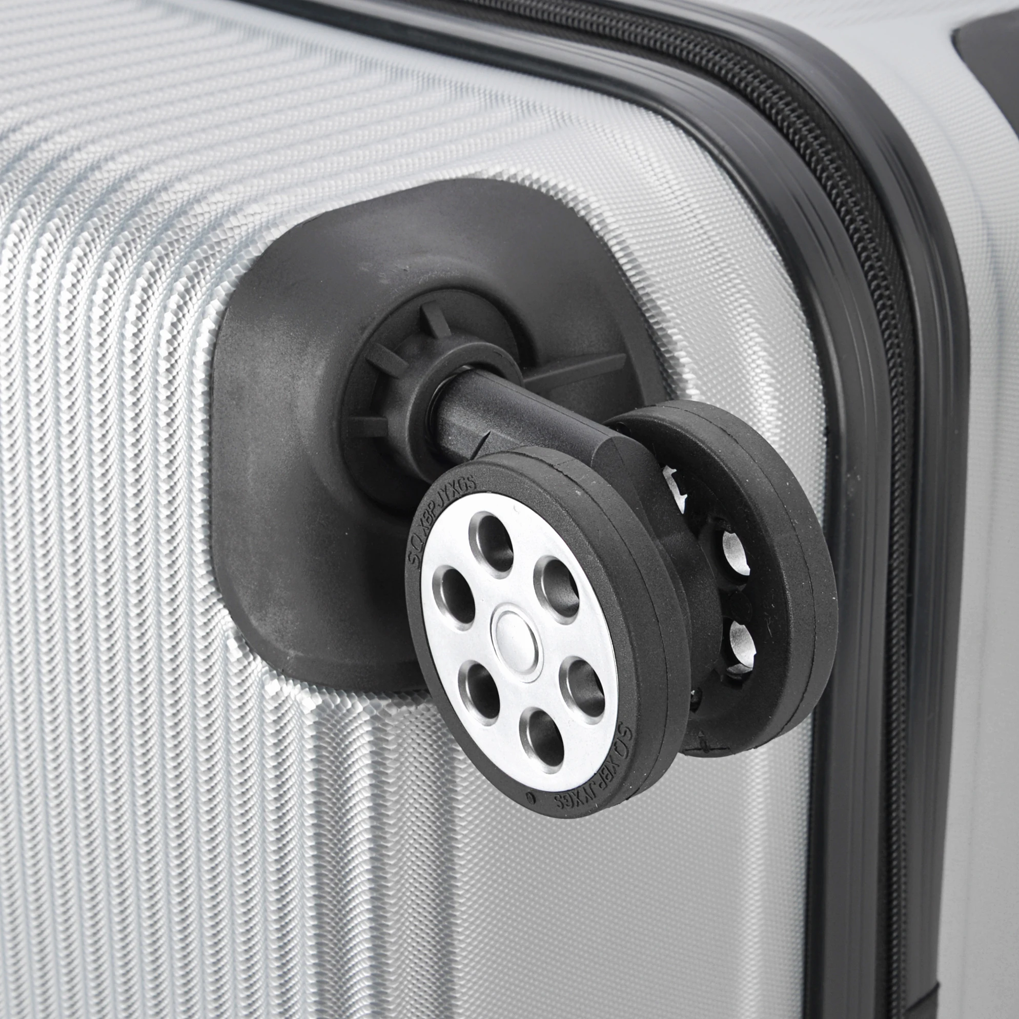 4 spinner 360 degree silent wheel Abs travel suitcase sets hard shell luggage bags 20 inch 24 inch 28 inch luggage sets