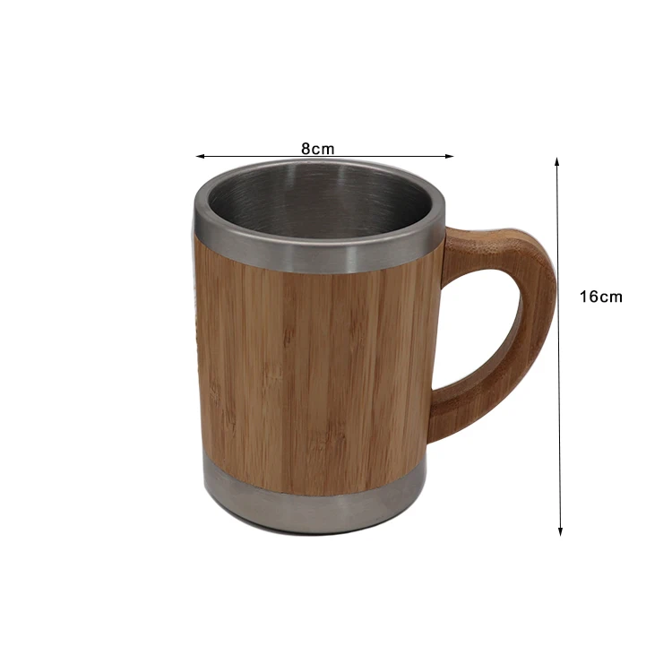 Wholesale Reusable Eco Friendly Bamboo Coffee Travel Mug Cup with Lid Custom Logo Printed Ecofriendly Feature Travel Coffee Mug