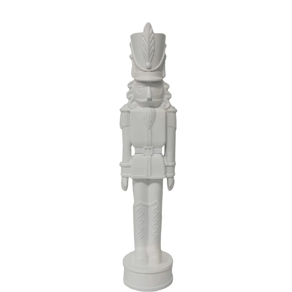 L&C DIY Customization OEM Christmas Decor Giant Polyresin Statue Life Size Soldier Outdoor Nutcracker