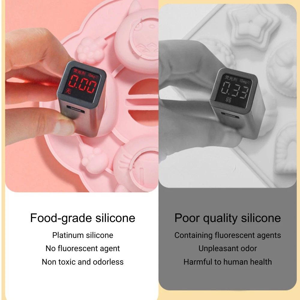 Silicone Mold Lovely Animal Shaped Bread Moulds Decorations Silicone Form Cake Baking Baby Food Supplement Mold