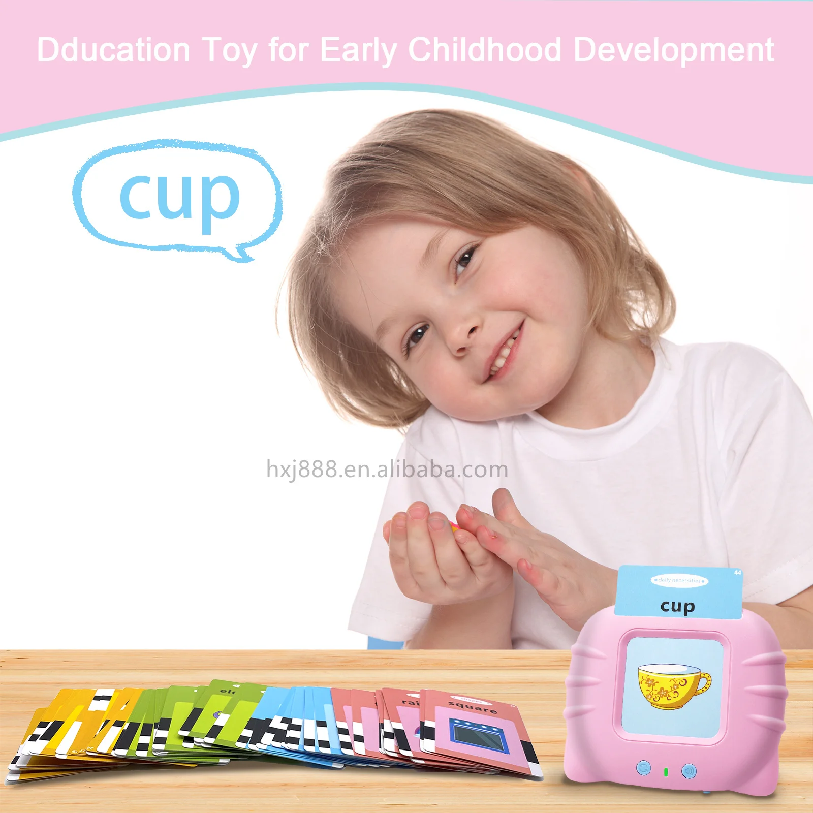 low price children early educational card learning machine Chinese and English learning toys for kids early educational