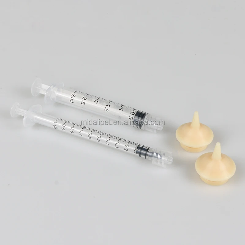 Baby pet feeding syringe soft silicone material for baby pet