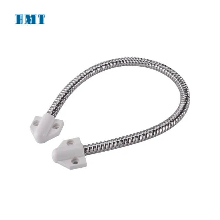 Plastic End with Stainless Steel loop Exposed Mounting Armored Metal Tube Door Loop Door Cord