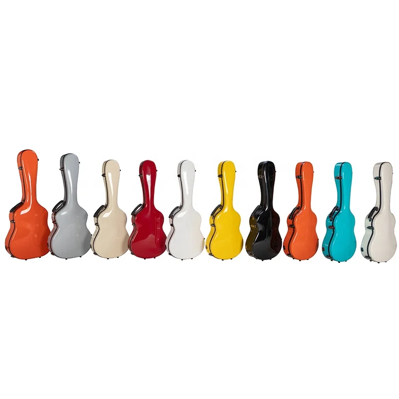 Factory Direct Supply  Deluxe Fiberglass Musical Instrument Cases Fiberglass Classical Guitar Cases