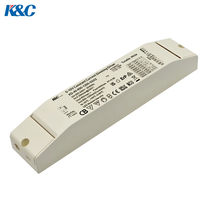 0/1-10V dimming Driver Best Quality Constant Currents Dali Dimming Intelligent Tunable LED Driver for Indoor Light Fixtures