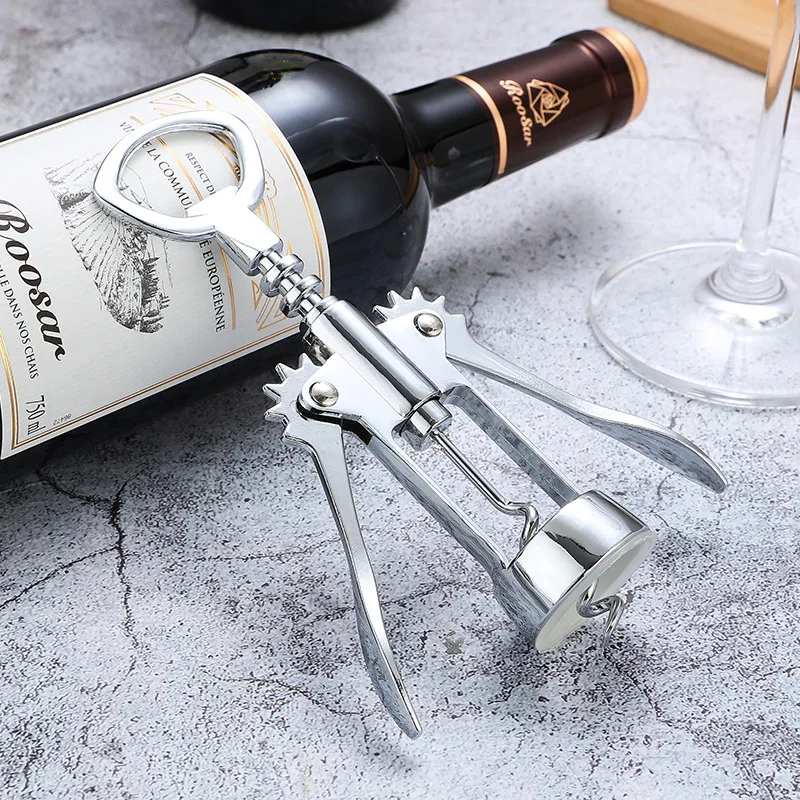 Wholesale Multifunction Zinc Alloy Corkscrew Small Size Beer Wine Bottle Opener
