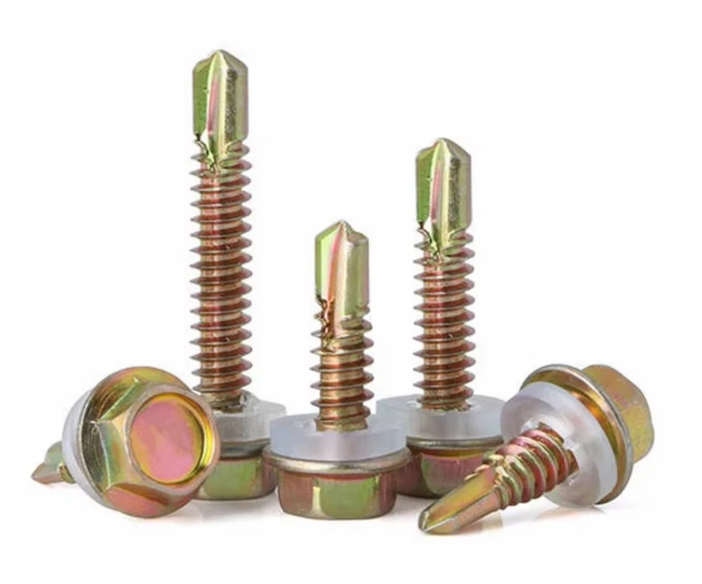 Stainless Steel 410 304 316 Hex Head Self Tapping Self-Drilling Screw  For Roofing Furniture