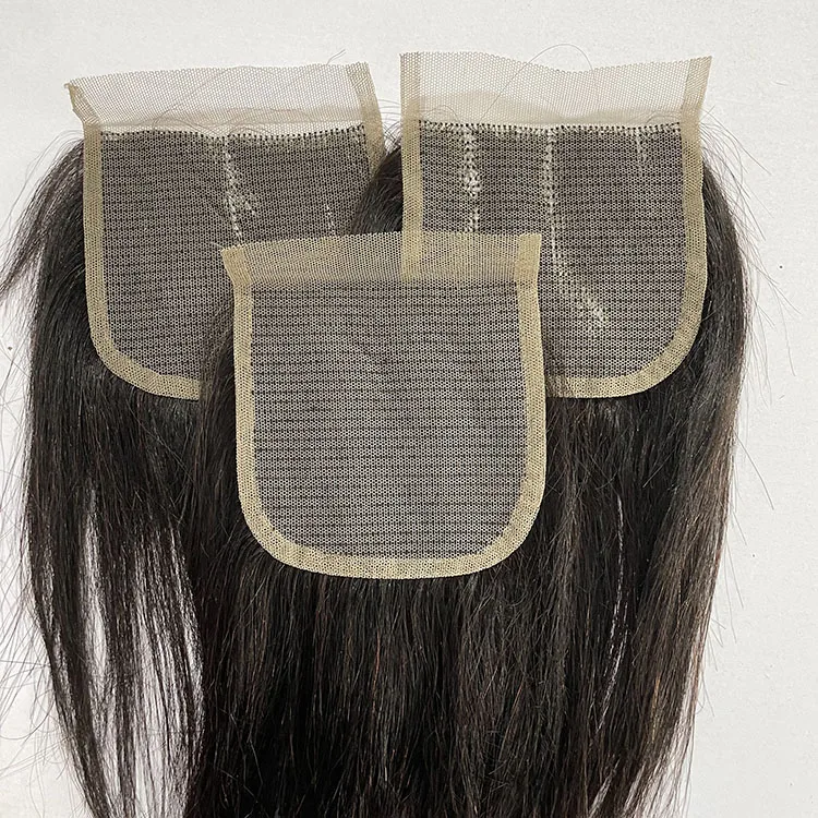 4x4  Swiss Lace Closure 100% Brazilian Human Hair Transparent Lace Closure HD Lace Closure frontal