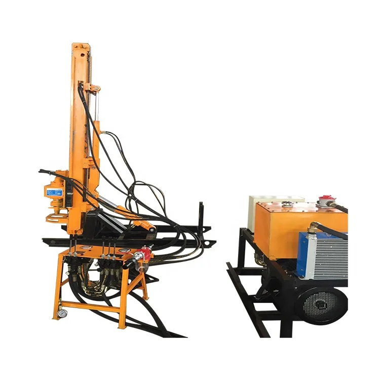 Depth Gasoline Diesel Portable Nail Anchor Drilling Rig 80M Ground Drill Machine