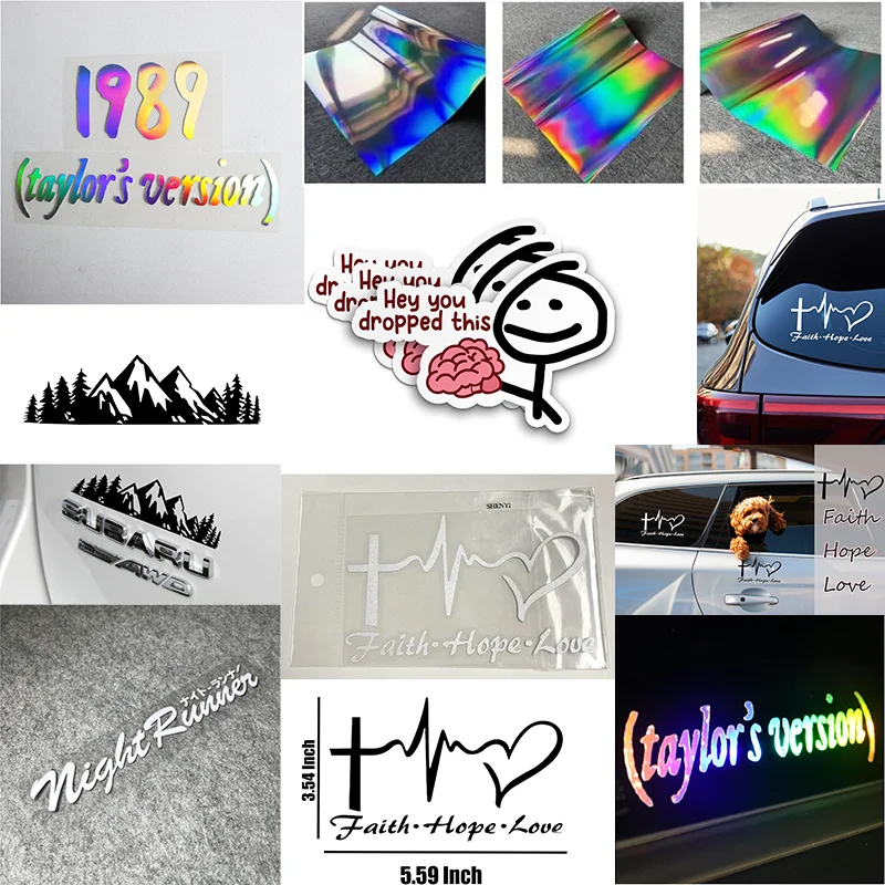 Custom High Quality Decorative Car Sticker Vinyl Waterproof UV Resistance Vehicle Transfer Amine Decal