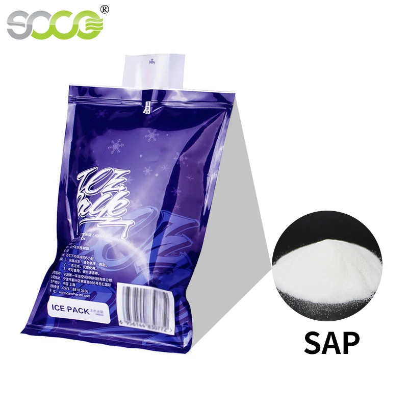 Sodium Polyacrylate Raw Material SOCOPOLYMER SAP Super Absorbent Polymer For High Quality Water Ice Pack/Ice Pack Reusable