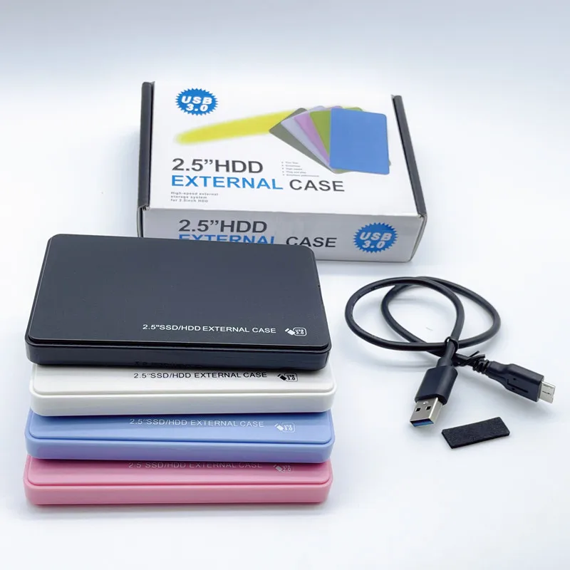 Usb3.0 пластиковый внешний Hdd корпус для жесткого диска с насадками и портативным чехлом disco duro 2 5 usb 3 0 hdd жесткий