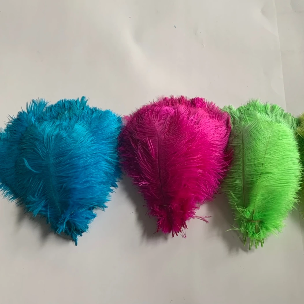 Wholesale Feather Crafts ostrich feather bulk natural white black ostrich feather for party decoration supply