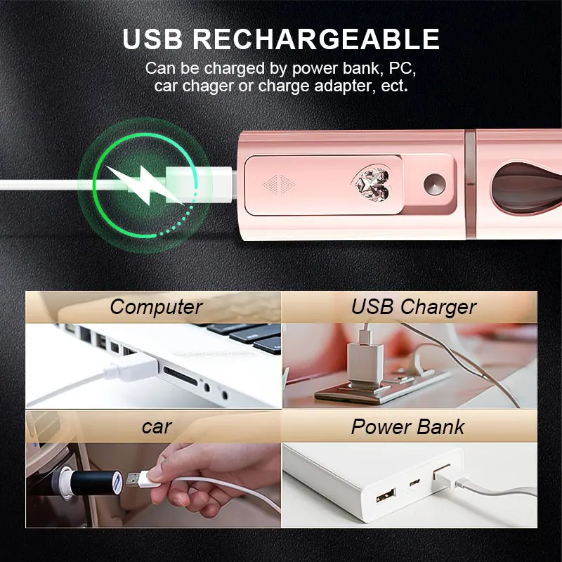Home Personal Electric Mini Face Spray Device Usb Charging Portable Beauty Skin Care Mist Sprayer Bottle Facial Nano Mist Spray