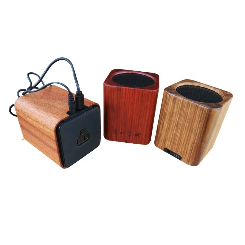 Factory wholesale Universal Portable Speaker wooden wireless speaker
