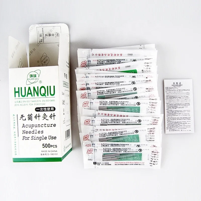  Новая упаковка одноразовых стерильных игл для иглоукалывания Huanqiu 500