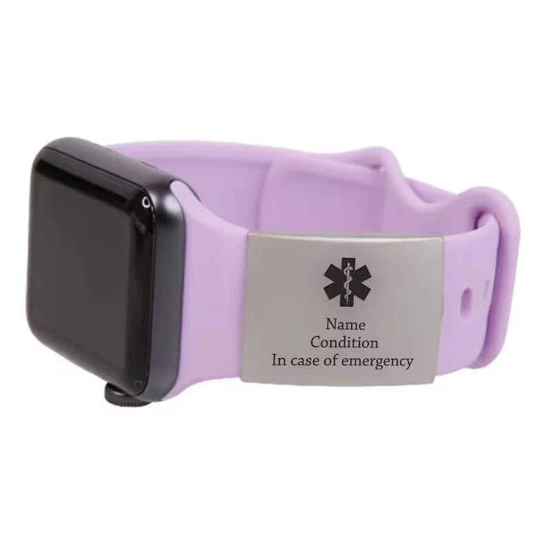 30/35/45 x 20mm Silver blank metal tag Custom logo stainless steel plate for 18mm width silicone elite bracelet watch band