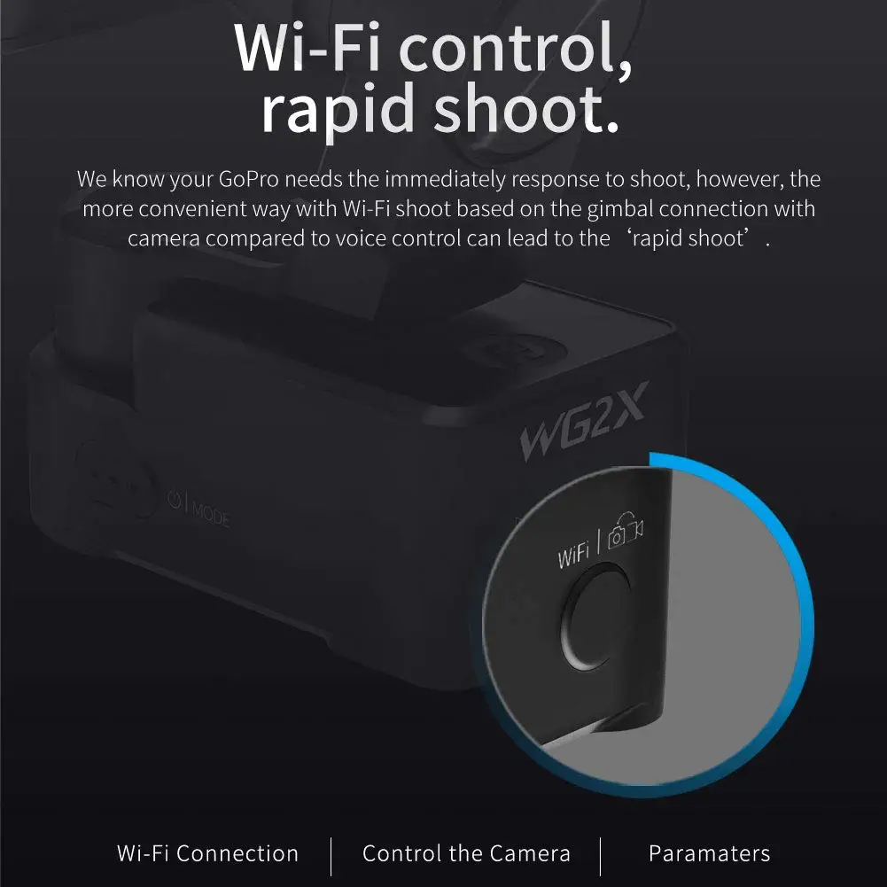 High Quality 2020 Feiyu Wg2x Waterproof Gimbal For Sport Cam Action
