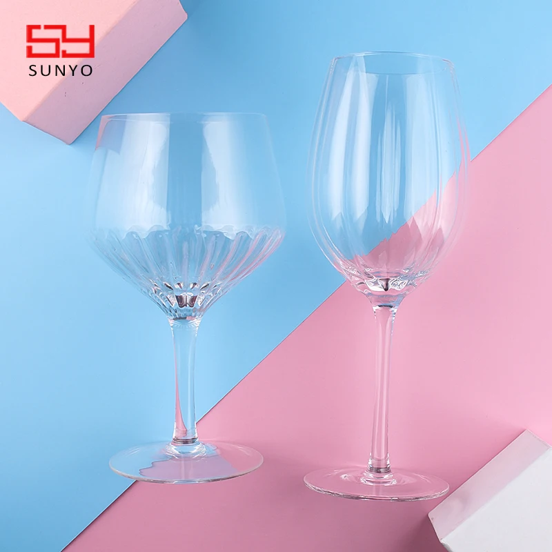 Glassware Manufacturers Vintage Crystal Wine Glasses Stem Water Drinking Goblet Red Wine Glasses