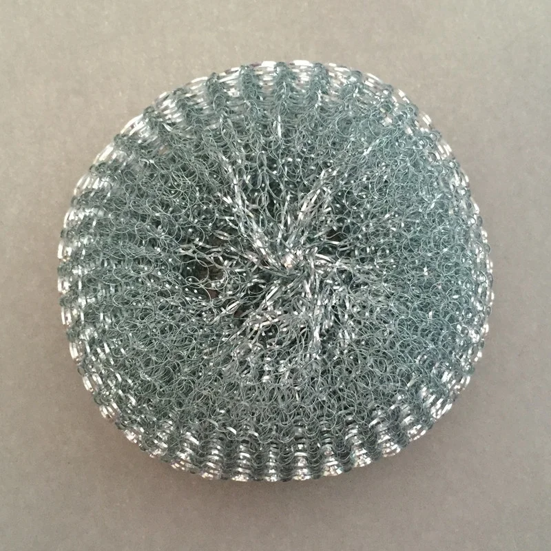 dish washing scrubber mesh galvanized metal scourer for kitchen