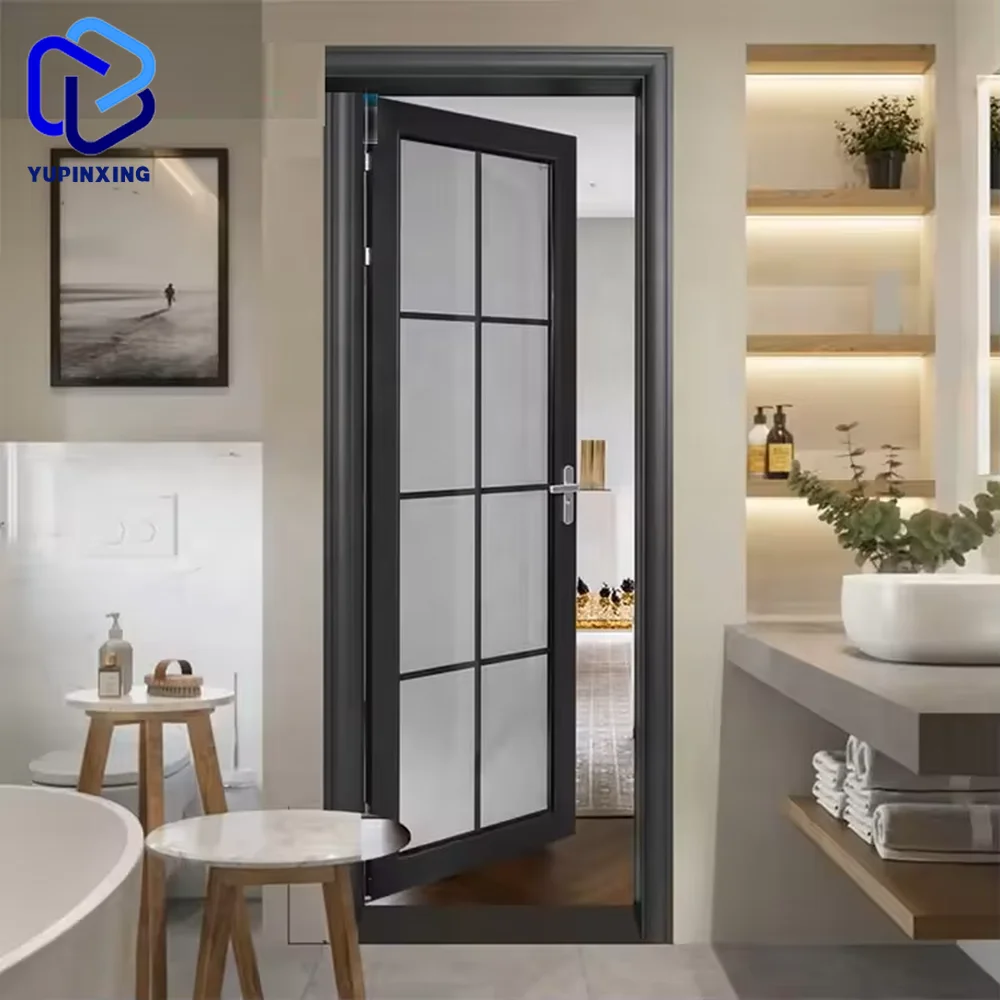 Half for kitchen swing cafe with design aluminum arch french photo to the price interior frosted glass commercial bathroom door