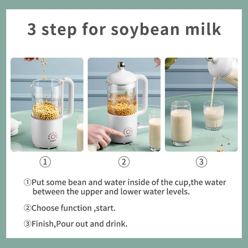 Personal Multifunction Baby Orange Juicer Blender Extractor Machine, Home Portable 300W heating Blender Juicer