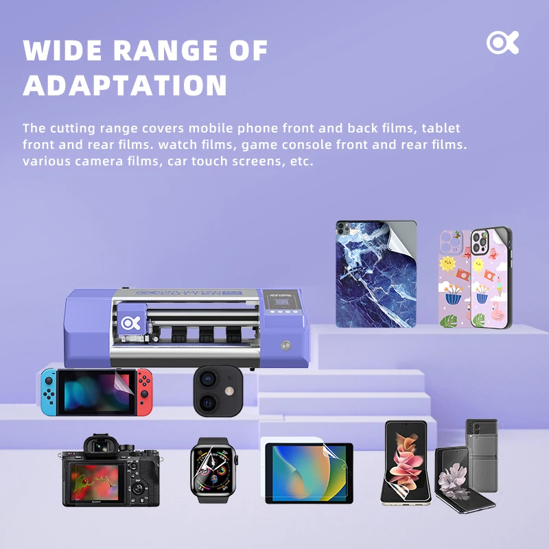 Oopspark Unlimited mobile phone screen protector plotter cutting machine TPU film Nano hydrogel film cutting machine