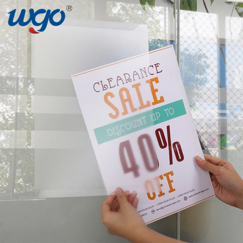 
Peel & Stick A4 Wall Mount Paper Acrylic Brochure Sign Holder 