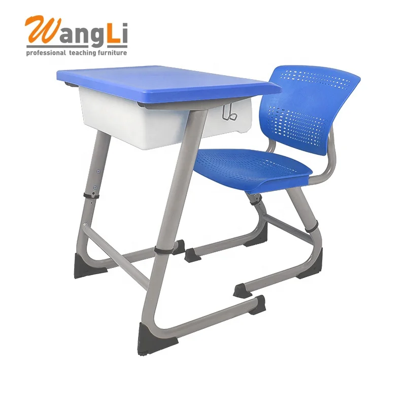 Metal Single Student Desk Chair Classroom Desk and Chair For Middle School Used