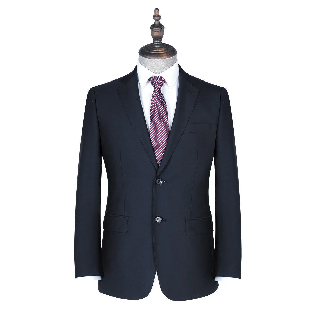 Fashion Casual and Formal Styles Two-pieces Men Fitted Slim Fit Navy Blue Suits 3 Piece For Business Men Wedding