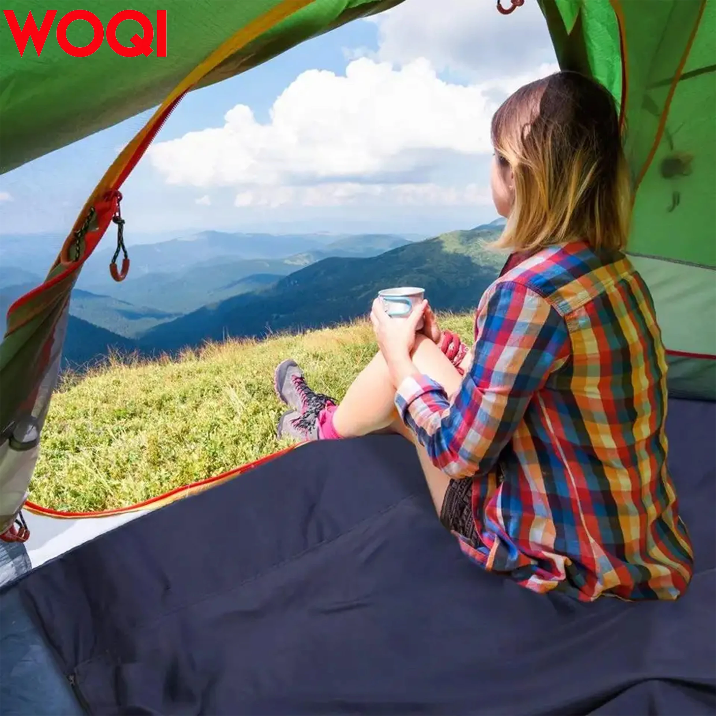 Woqi Travel Camping Sheet Lightweight Compact Envelope Sleep Bag  Liner