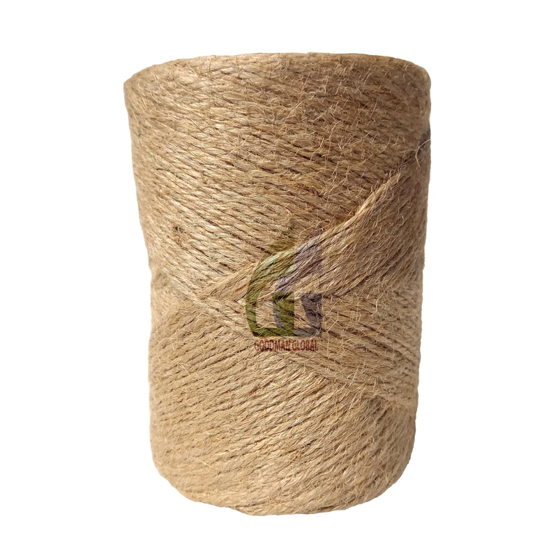
8 LBS 3 PLY 100% TOSSA CB QUALITY JUTE YARN Eco-friendly Hand Knitting Natural Jute Color Weaving Anti-bacteria Sewing Spun Raw 