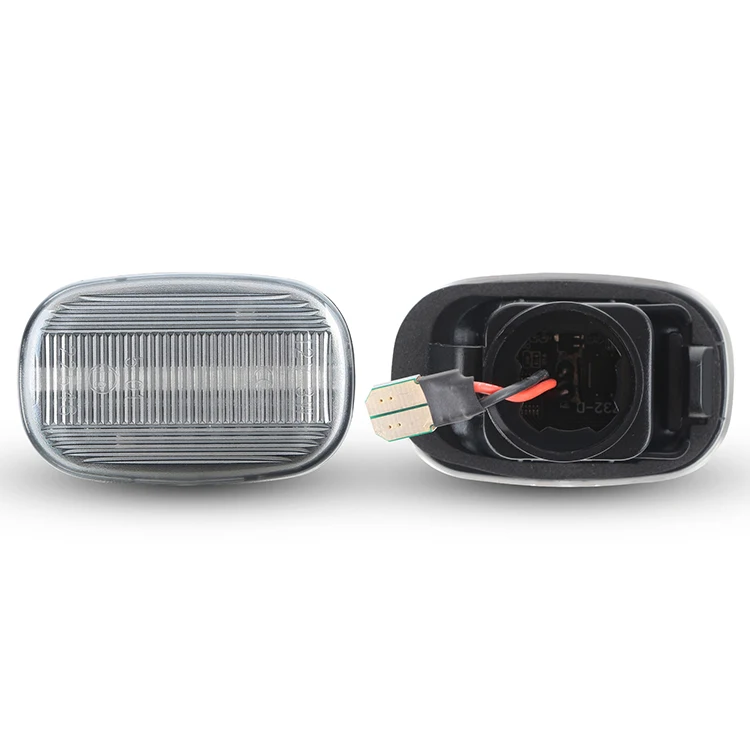 12V Clear Lens Sequential Light LED Side Marker Flowing Direction Indicator Lamps for Toyota Supra Mk4 JZA80