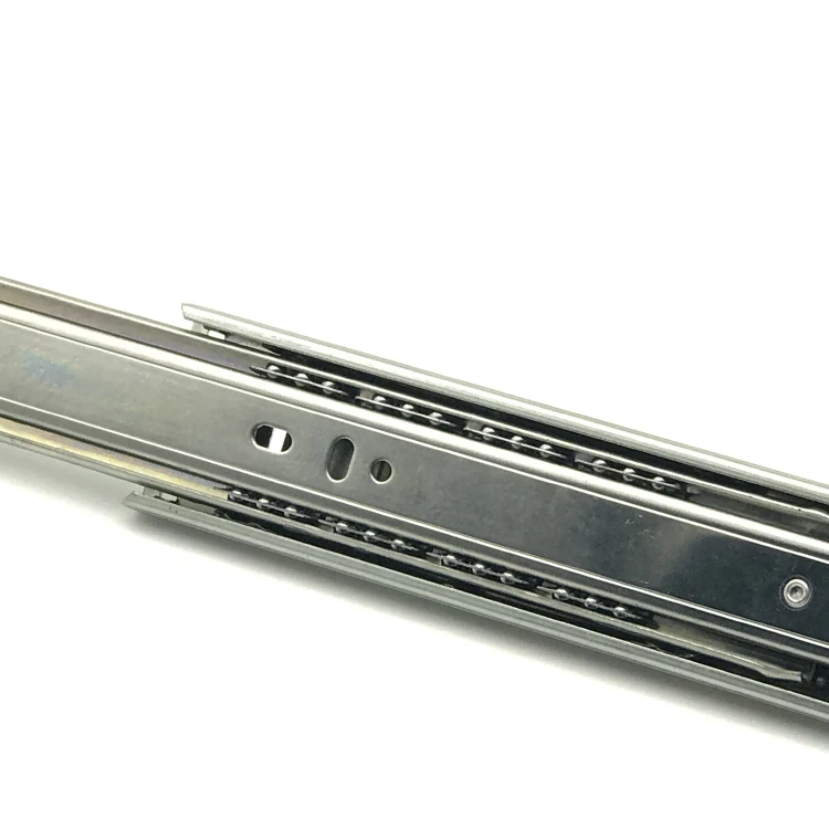 Manufacturing Soft Close Telescopic Slide Push Open Full Extension Channel Rails Ball Bearing Cabinet Drawer Slides