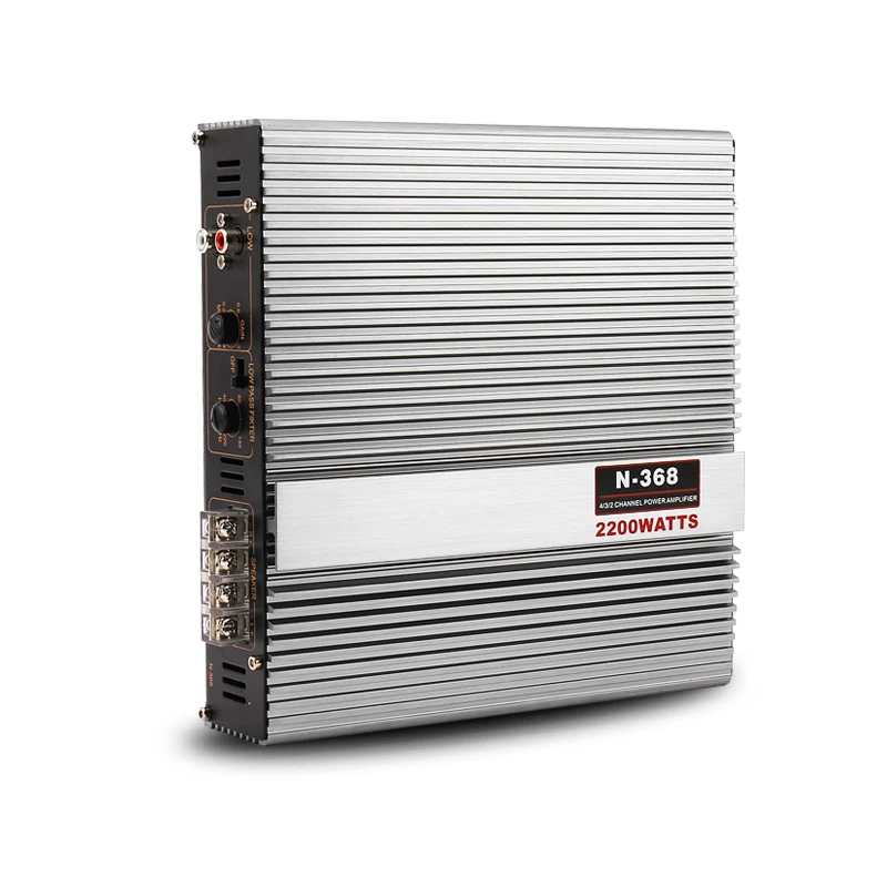 2-Channel 12V Car Power Amplifier Class A/B Digital Stereo Surround Passive Subwoofer Audio Player For Cars Max 2200W