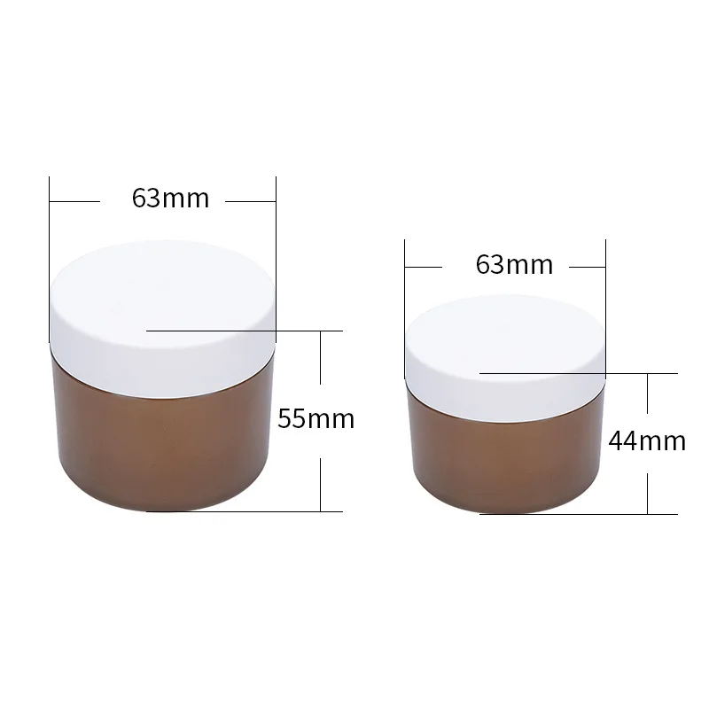 Double-Layer Round 30/50G PP Cream Bottle with Screw Cap 15/30G Capacity Eye Cream Hand Cream Mask Cosmetic Packaging Material