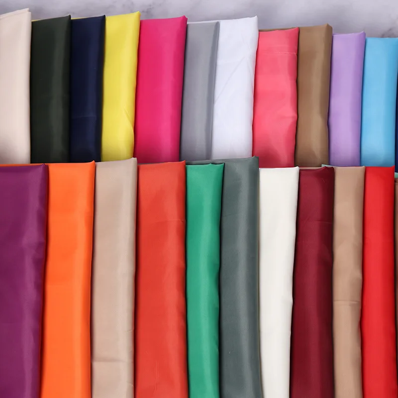Poly Taffeta plain 210 garment lining good quality 180T taffeta lining