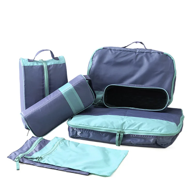 Travel luggage organizer 6 piece Set clothing storage bags packing cubes