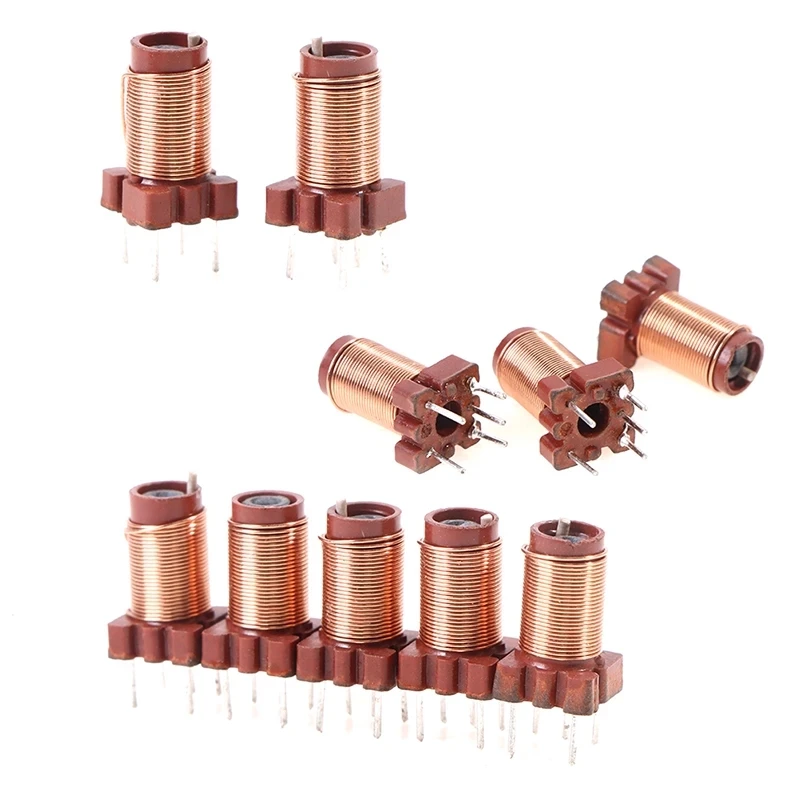 10pcs 26T 2.1uh-6.3uH Adjustable High-Frequency Ferrite Core Inductor Adjustable High Frequency Ferrite Core Coils