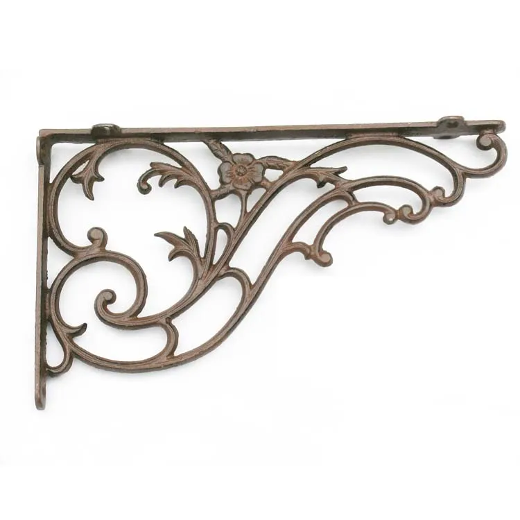 
Vintage Iron Wall Mounted Shelf Support + Factory Direct 2020 Custom Antique Macrame hanging Metal Shelf Bracket 